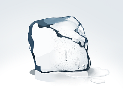 Ice practise ice icon practise real vector water