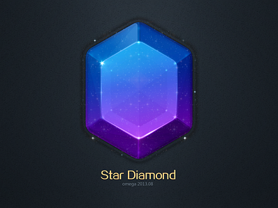 Diamond diamond gem icon logo omega shinning star