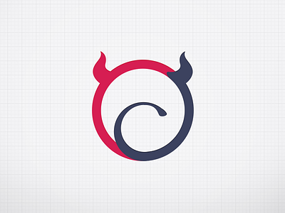 Logo design bull circle cow fur icon logo ox tail