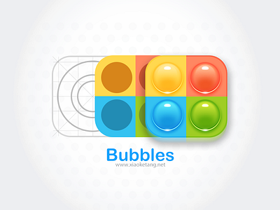 Bubbles tutorial bubbles circle cute game icon icons ios7 logo xiaoketang