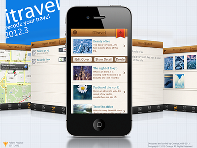 Itravel Screenshot app icon ios ui