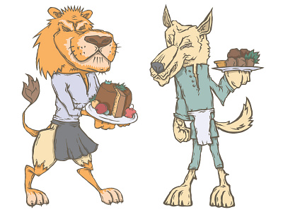 National cuisine 01 animal cook animals characters cook england falafel gastronomy israel lion national cuisine pie
