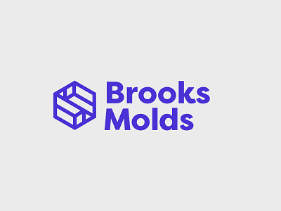 Brooks Molds Rebrand branding design icon logo modern logo typography vector