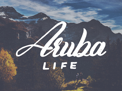 Aruba Life Logo Design branding calligraphy lettering logodesign typography