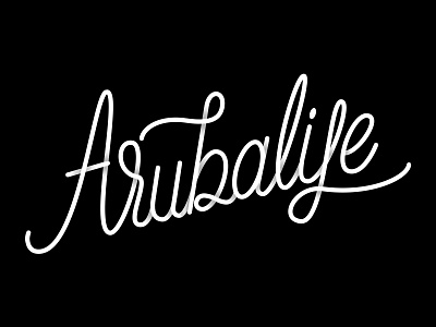 Aruba Life Concepts branding brushcalligraphy calligraphy copic handlettering lettering logo design typography