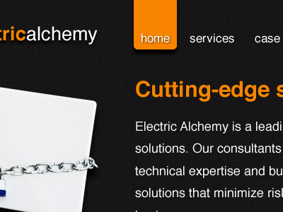 ea Redesign dark orange redesign website