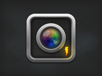Photo app icon icon ios lens photo thunderbolt