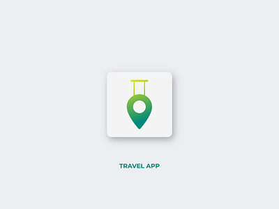 Travel App Logo branding creative icon design illustration interaction logo minimal travel app ui