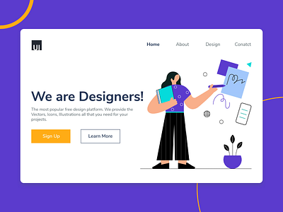 Design Resources Page branding designers illustration inspiration project design team website ui ui design web design