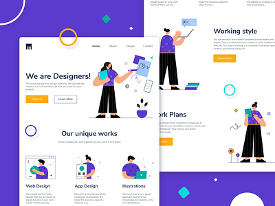 Design Kit Landing Page app design branding character design design web illustraion inspiration landing page ui design web design website