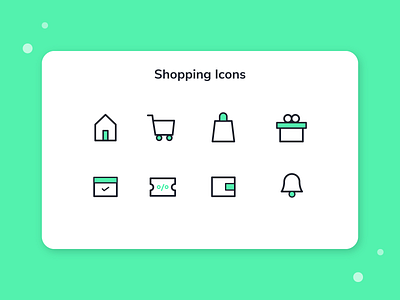Shopping Icons | UI app icons branding collection icons icons design icons pack illustration minimal shopping app shopping icon vector