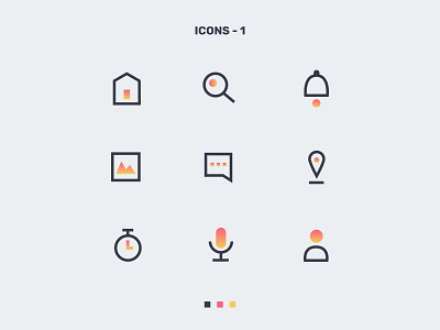 Free Icons gradient icon design icon pack icons icons set illustraion inspiration minimal ui ui icons