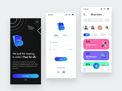 Team Meet UI by Karthikraja on Dribbble