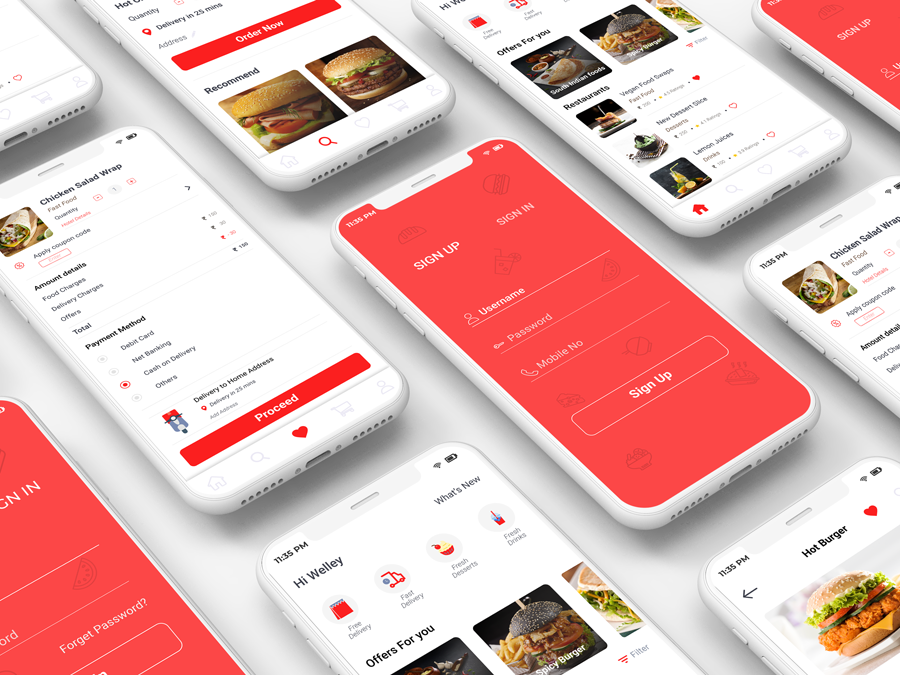 Food App | UI Kit by Karthikraja on Dribbble