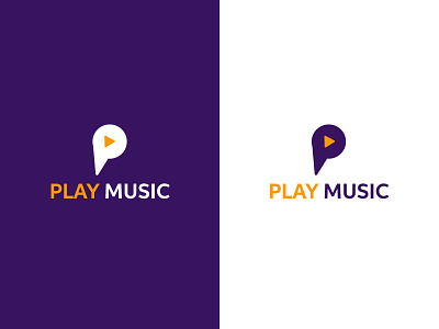 Play Music Logo branding branding logo creative logo illustraion logo design logodesign minimal music app music app logo music logo play icon play logo
