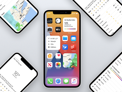 Weather App ios app design minimalist ui utilities weather app widget