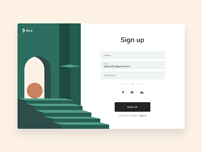 Daily UI 001 Sign up