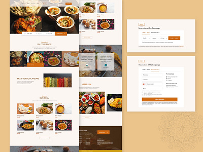 Indian Restaurant Layout Web restaurant webdesign website