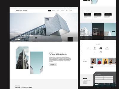 Architecture Homepage architecture homepage website website design