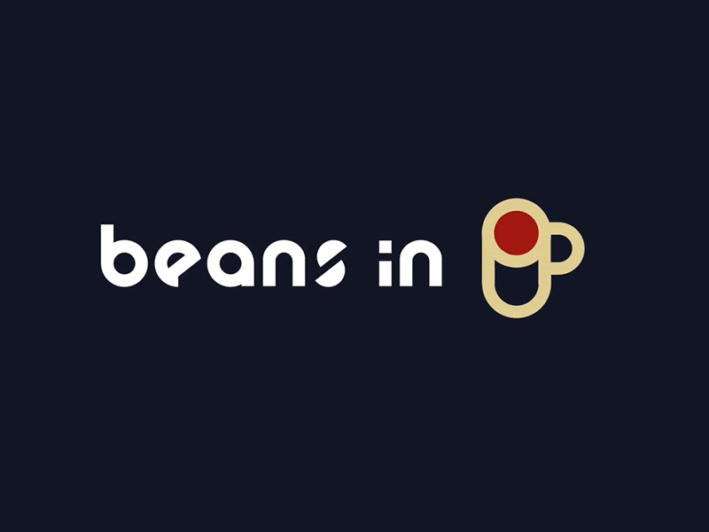 Beans In Cup logotype beans in cup brand branding coffee cup identity kaffe mug