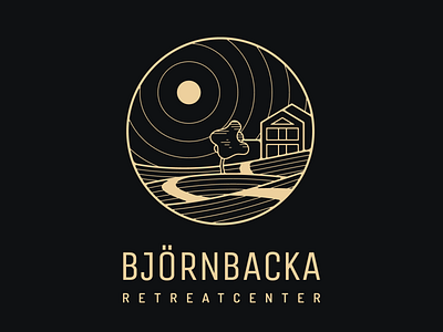 Logotype for Björnbacka Retreatcenter brand illustration logo logotyp