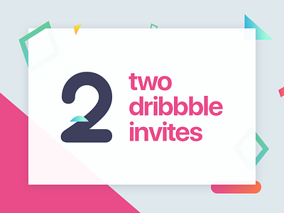 Two Dribbble Invites Giveaway creative dribbble invite giveaway thanks dribbble two invites