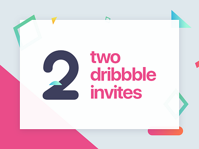 Two Dribbble Invites Giveaway