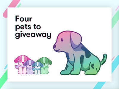 Four Dribbble Invites to Giveaway dog draft dribbble get drafted giveaway invite invites pet pet love player puppies