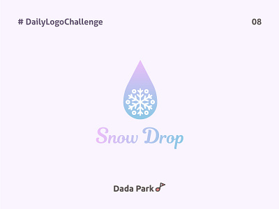 Daily Logo Challenge 08 - Snow Drop dailylogochallenge logo logodesign