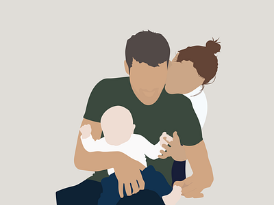 Family portrait family portrait illustration minimalist illustration vector