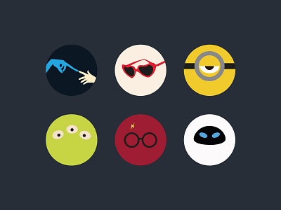 Avatars for myCANAL app avatar film illustration minimalist profile