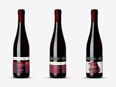 Wine label for Domaine Castan illustration packaging wine wine bottle
