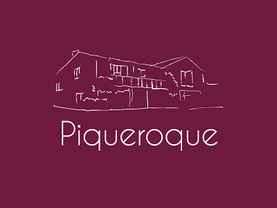 Piqueroque Logo draw guesthouse identity identitydesign logotype