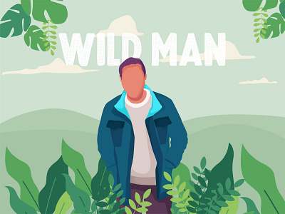 WILD MAN animation art chennai illustration motion graphics procreate tamilnadu