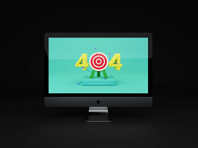 404 Error Page 3d 3dillustration 404 404page errorpage ui