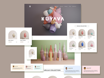 KUYAVA Landing Page - Concept 3d design figma illustration landingpage ui webdesign website