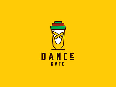 Dance Kafe ballet branding cafe chennai coffe dance dance logo dancer design illustration logo design logos logotype suman