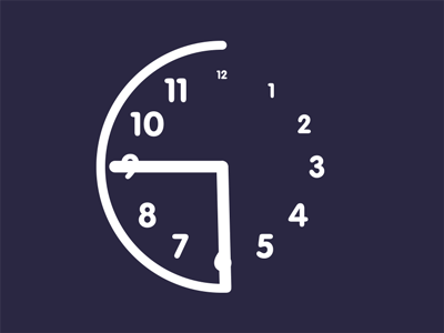 Time after effects animation clock estonia motion graphics time