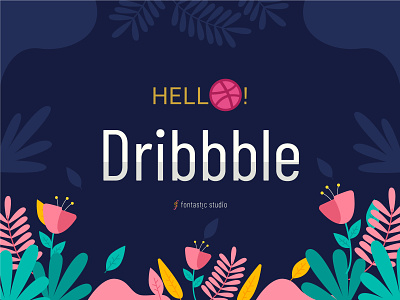 Dribbble Post animation branding design illustration illustrator logo minimal typography ui