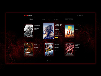 Cinema Kiosk UI design concept