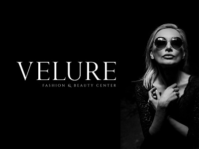 "Velure" fashion & beauty center, Logo and Branding black branding design graphic hair cut hair salon logo nail art salon typography vector