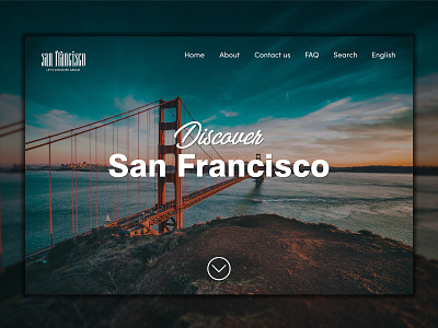 WebSite concept for guide center of San Francisco UI/UX america center concept design guide san francisco user experience user inteface ux ui website