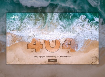 Error / 404 page agency website concept design error 404 sea summer travel ui user experience user inteface ux webdesign