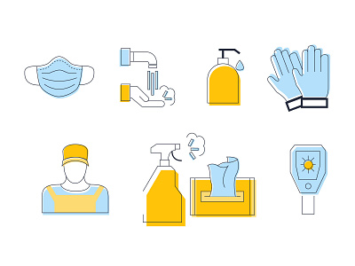 Amazon Covid Icons branding covid 19 design icon icons illustration