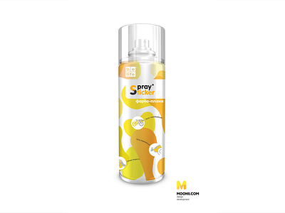 Spray Stiker - liquid rubber spray aerosol branding color design logo packaging design packing paint rubber skin spray paint