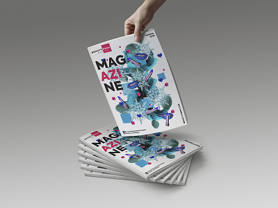 Magazine design branding collage design design agency illustration magazine typography