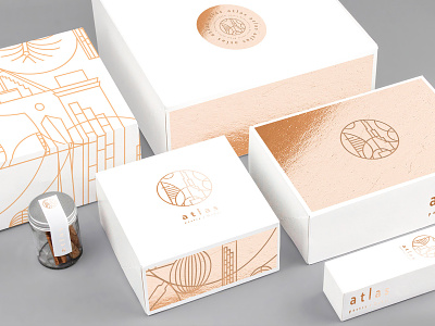 Branding for Atlas pastry animation branding catalog design design agency icon illustration logo logo design packing typography ui ux vector