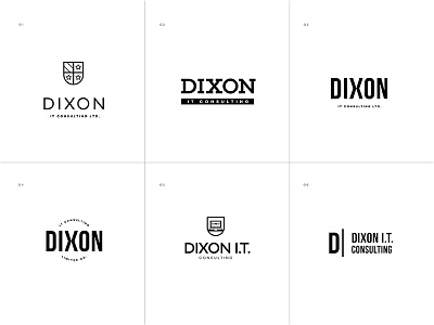 Dixon IT Consulting Ltd LOGO brand branding consulting dixon information technology it logo shield