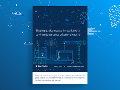 Brochure design for Simform's offerings