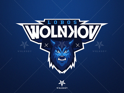 Wolnkov Mascot Logo branding design graphic design icon illustration logo vector